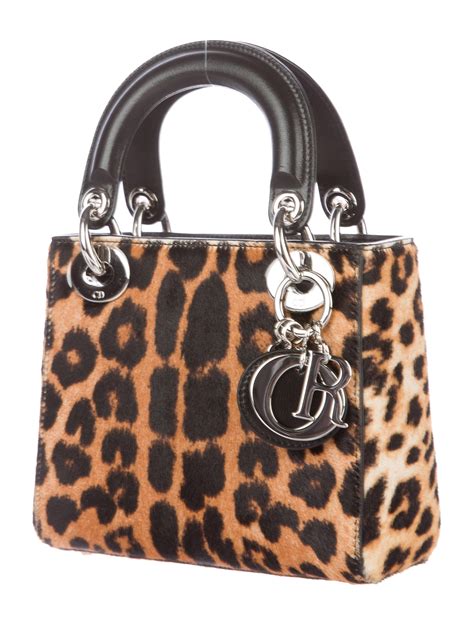 lady dior tasche leopard|Dior lambskin bag.